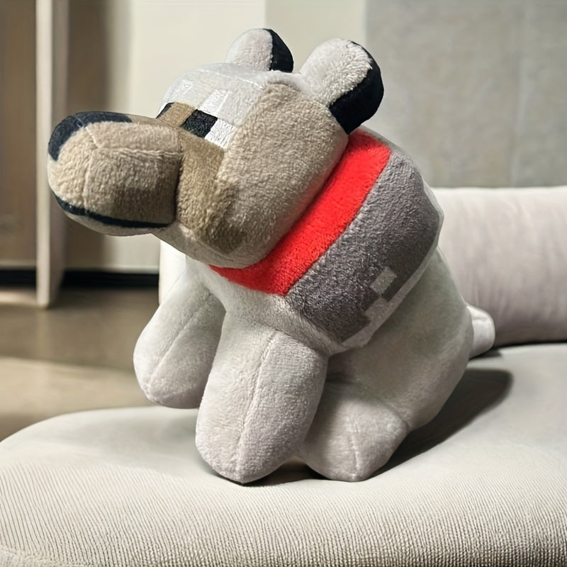Peluche loup – Adorable doudou loup gris tout doux pour garçons et filles, mini peluche loup format poche, cadeau d’anniversaire ou de Noël pour les amoureux des loups et les tout-petits