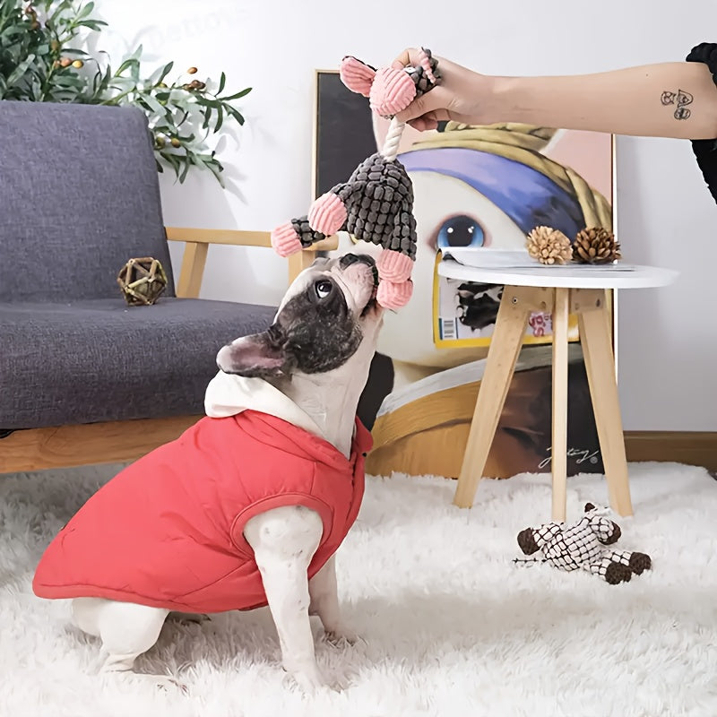 Lot de 6 jouets en peluche grinçants pour chien – Ensemble de jouets à mâcher et de dentition en forme d'animaux mignons, jouets interactifs en peluche pour petits et moyens chiens, soulagement de l'anxiété et nettoyage des dents, sûrs et durables