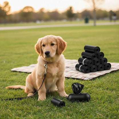 Dog Poop Bags with Dispenser 900 Count (60 Rolls) – Thick Leak-Proof Pet Waste Bags with D-Ring Clip for Leash & Keys, Easy-Tear Rolls for Dog Walking & Outdoor Use
