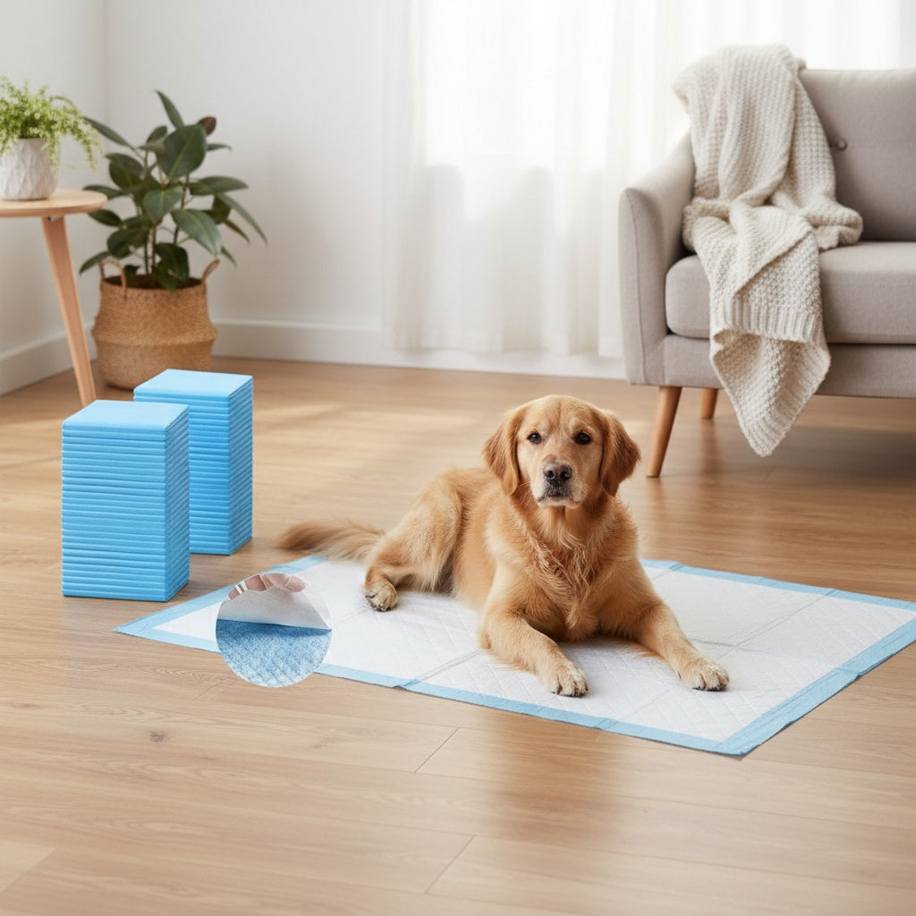 Alèses de dressage pour chiots extra larges – Alèses pour animaux super absorbantes, anti-fuites et anti-odeurs pour l'apprentissage de la propreté et la gestion des accidents, XXL 86x71 cm & XL 61x61 cm, lot de 50 à 200 unités