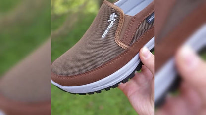 Chaussures de marche décontractées pour hommes - Baskets légères et confortables au quotidien avec soutien amorti pour la marche, les voyages et une utilisation quotidienne, disponibles en gris, noir, marron et bleu marine, tailles US 7,5 à 12,5