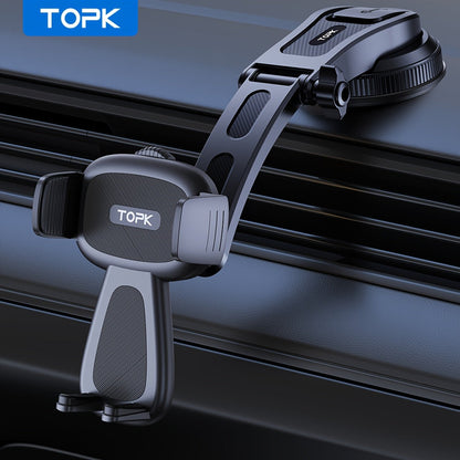 Support téléphone voiture – Fixation tableau de bord et pare-brise rotative à 360° améliorée, support universel mains libres compatible iPhone 15 14 13, Samsung Galaxy, téléphones Android | Velora
