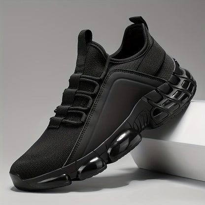 Baskets légères et respirantes pour hommes, semelle en PVC, chaussures de sport décontractées basses à lacets, bleu et noir, tailles US 6,5-12,5, usage quotidien, course à pied, entraînement, chaussures de sport