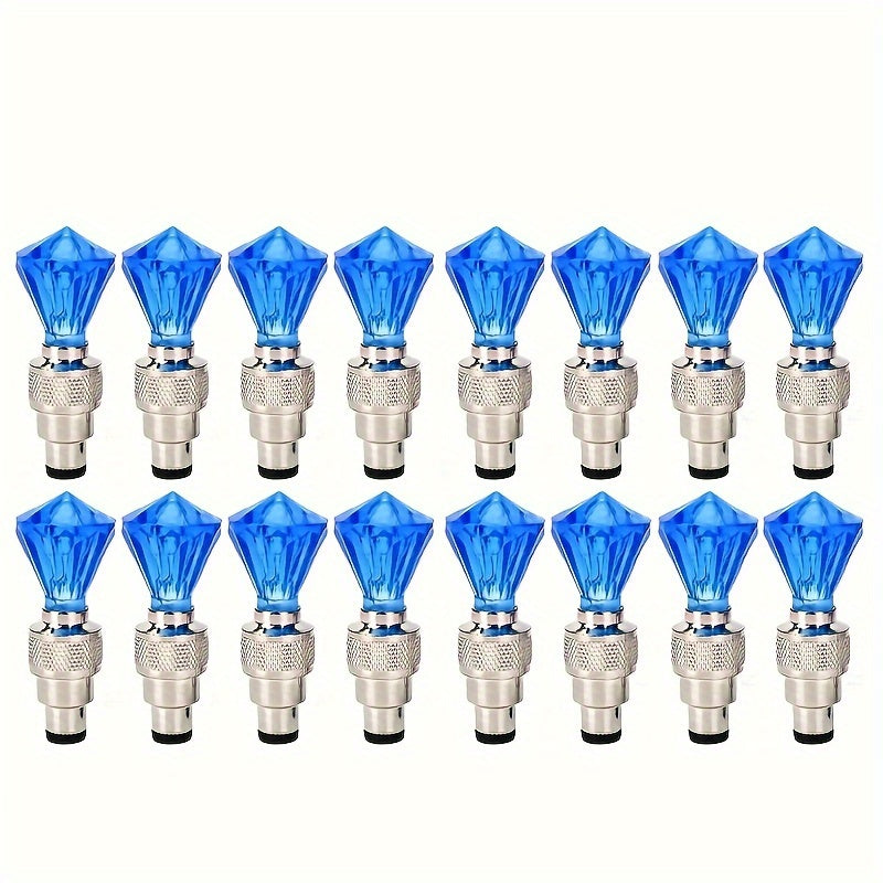 Bouchons de valve de pneu LED avec effet lumineux respirant et cheval au galop, 4/8/16 pièces, capuchons de valve de roue lumineux pour voiture, moto, vélo – Lumière de roue « Wind Fire », protection UV et antidéflagrante – Vert, rouge, bleu, squelette
