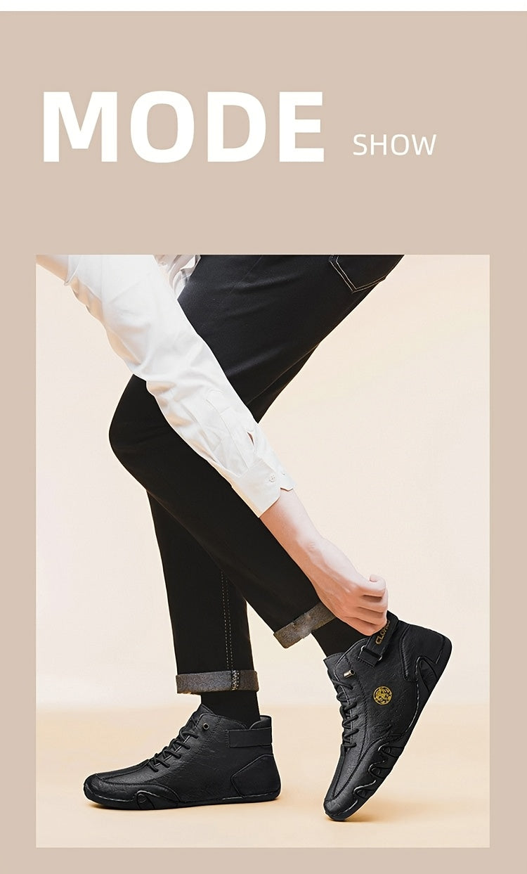 Baskets montantes pour hommes, chaussures décontractées respirantes à lacets, semelle en caoutchouc souple antidérapante, chaussures de marche en extérieur pour hommes, US 7-12, couleurs multiples