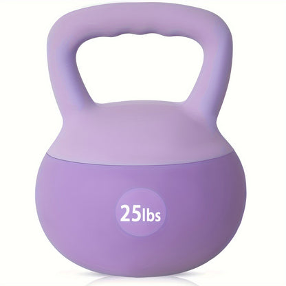 SOGES PVC Soft Kettlebell with Wide Non-Slip Handle – Iron Sand Filled Strength Training Kettlebell 10 to 30 lbs, Safe for Home Gym, Floor & Kids, Ideal for Women & Beginners, Swings Squats HIIT CrossFit