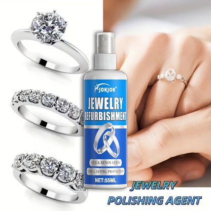 Nettoyant et lustrant pour bijoux 53 g avec éponge – Redonne de l'éclat aux bracelets, colliers, bagues en or et en argent ainsi qu'à toutes les surfaces métalliques – Nettoyant éclaircissant et poli pour métaux