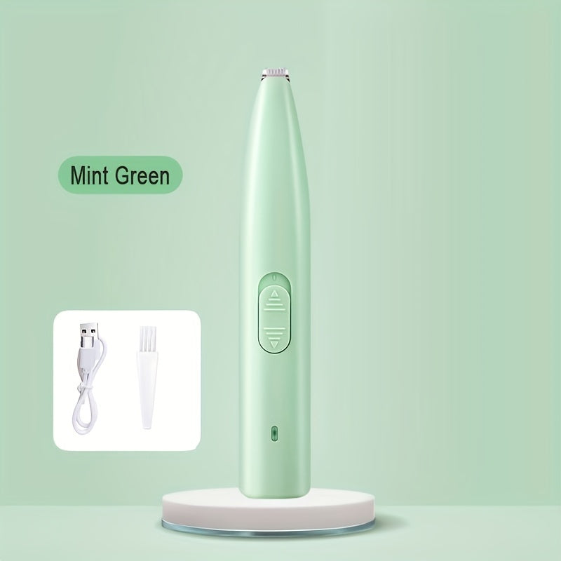 Professional Pet Paw Pad Hair Trimmer USB Rechargeable - Electric Grooming Clipper for Dog & Cat Paw Hair Removal, Precision Between-Toes Trimmer for Clean Paw Pads, Cordless & Quiet, 4 Colors