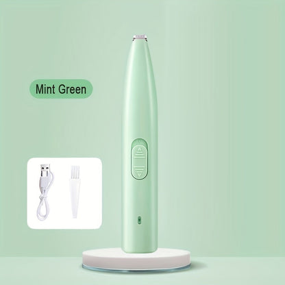 Professional Pet Paw Pad Hair Trimmer USB Rechargeable - Electric Grooming Clipper for Dog & Cat Paw Hair Removal, Precision Between-Toes Trimmer for Clean Paw Pads, Cordless & Quiet, 4 Colors