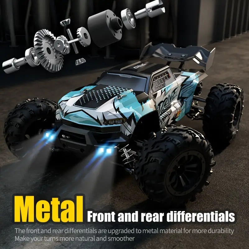 Voiture de course RC 4WD haute vitesse électrique tout-terrain pour adultes et joueurs professionnels – Moteur à balais, camion RC rapide
