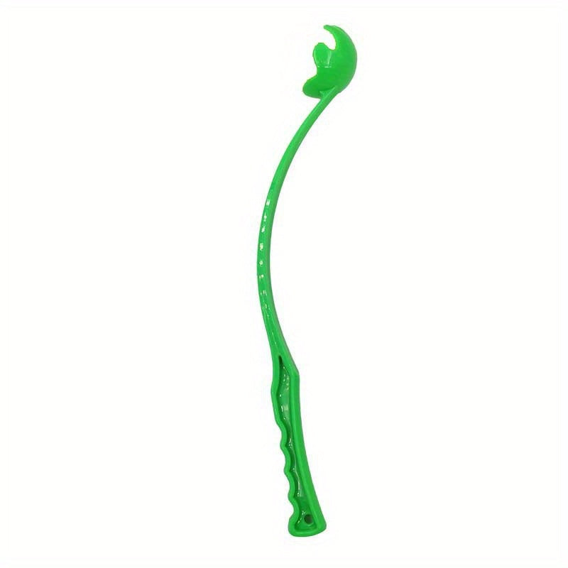 Lanceur de balle pour chien avec balle de tennis - Bâton de lancer mains libres pour l'exercice et le dressage en extérieur, lanceur sans se baisser pour chiens de petite, moyenne et grande taille, jouet durable pour animaux de compagnie