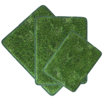 Tapis d'herbe artificielle pour chien, lavable et réutilisable, anti-odeur, pour l'apprentissage de la propreté à l'intérieur, 46 cm x 70 cm – Tapis de propreté en gazon pour chien