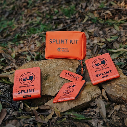 Set de 4 attelles d'urgence en mousse d'aluminium - Attelles de premiers secours enroulables pour blessures aux doigts, poignets, bras et jambes, kit de survie pour camping et randonnée