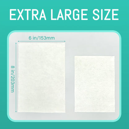 Lingettes humides jetables dans les toilettes, extra larges et épaisses – 144 ou 288 unités (paquet de 3 ou 6 x 48 unités), sans alcool, à base de plantes, compatibles avec les fosses septiques et les égouts, adaptées aux peaux sensibles et aux bébés