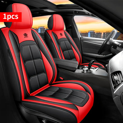 Housse de siège de voiture en similicuir, protection de siège universelle avec rembourrage en mousse pour berline, SUV et pick-up – Durable, confortable, amélioration de l'intérieur de luxe, disponible en 7 coloris pour sièges avant ou arrière