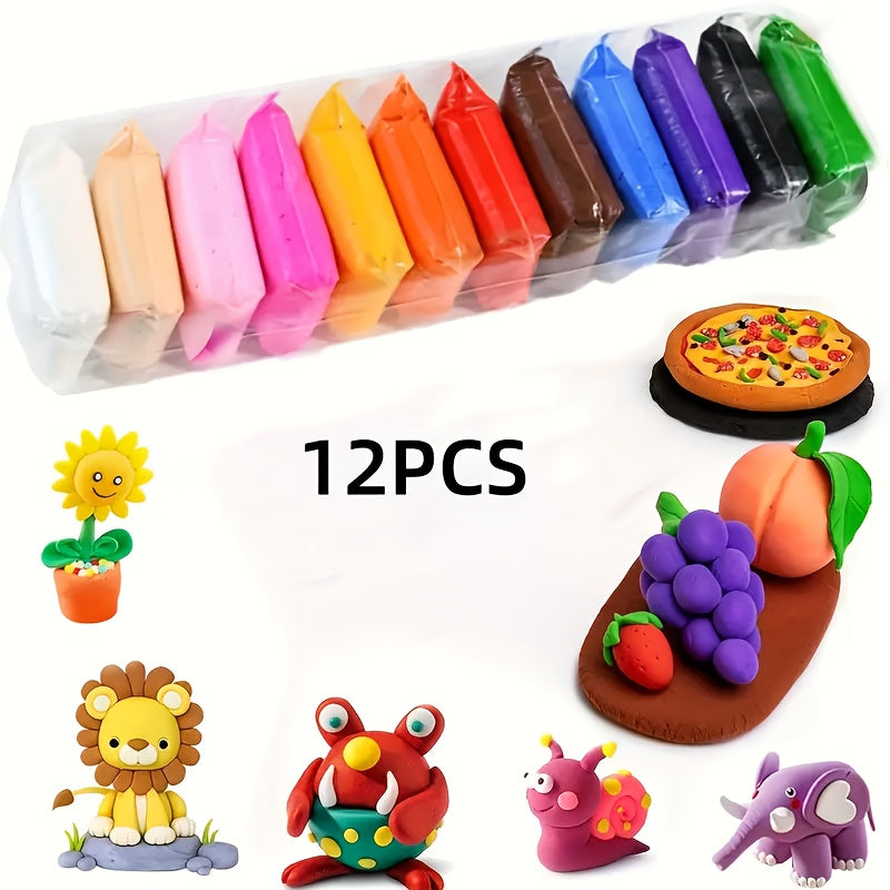 Kit de pâte à modeler autodurcissante pour enfants, argile naturelle, mousse magique, pâte à modeler DIY, additifs pour slime, fournitures de loisirs créatifs, non toxique, 12 à 144 couleurs, cadeau pour enfants