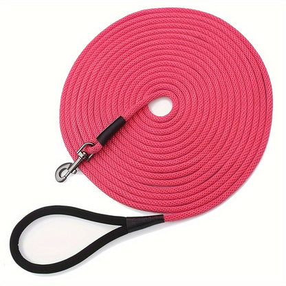Laisse de dressage longue en nylon 4,5 m, 9 m, 15 m – Longe de rappel pour le dressage de chiens de petite, moyenne et grande taille, pour le camping, la randonnée, la plage et l'entraînement à la liberté en extérieur