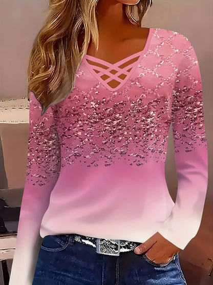 Chemisier à col en V et manches longues pour femme, haut décontracté et extensible pour le bureau, lavable en machine, chemise à superposer toutes saisons, bleu ciel, vert, pêche, S-XXL