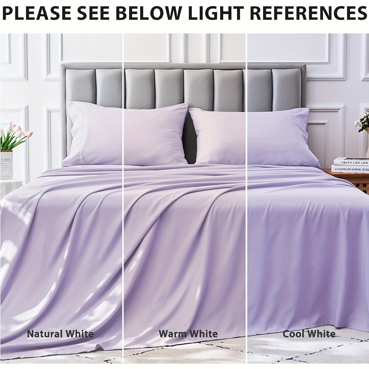 Parure de draps 4 pièces en microfibre à poches profondes – Draps ultra-doux et respirants de qualité hôtelière, résistants à la décoloration et au rétrécissement, toutes saisons, tailles lit simple, double, grand et très grand, choix de couleurs