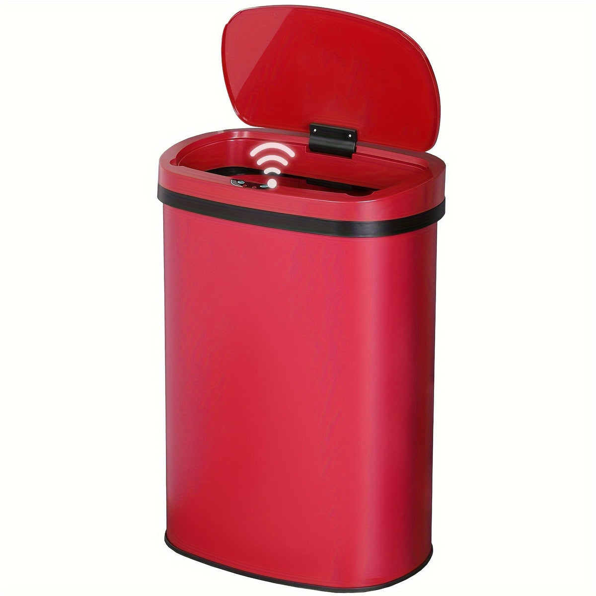 Poubelle automatique sans contact de 50 L (13 gallons) avec détecteur de mouvement, en acier inoxydable et plastique, pour cuisine, bureau, chambre et salon