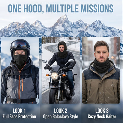Lot de 2 cagoules de ski coupe-vent en polaire – Protection intégrale du visage et du cou pour hommes et femmes, idéale pour le cyclisme, le ski, le snowboard, la moto et les sports d'extérieur par temps froid, bonnet chaud unisexe