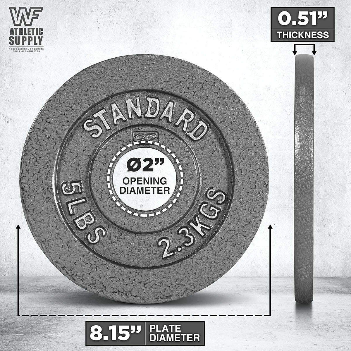 Disques de musculation en fonte, alésage 2 pouces, finition émaillée, pour musculation, haltérophilie, powerlifting, home gym, barre olympique, 2,5, 5, 10, 25, 35, 45, 100 lb
