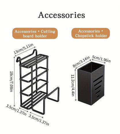 Égouttoir à vaisselle en métal à 2 niveaux avec porte-couverts, porte-gobelets et plateau d'égouttage antirouille – Égouttoir compact pour plan de travail de cuisine, égouttoir en acier durable pour tous types de surfaces