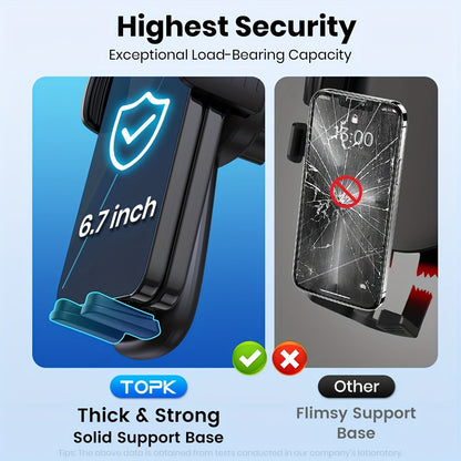 Support téléphone voiture – Fixation tableau de bord et pare-brise rotative à 360° améliorée, support universel mains libres compatible iPhone 15 14 13, Samsung Galaxy, téléphones Android | Velora