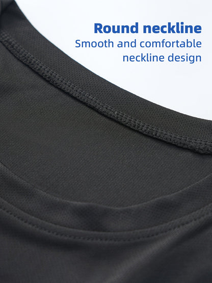 Lot de 5 t-shirts de sport à manches longues pour homme, séchage rapide, évacuation de l'humidité, respirants, anti-odeurs, extensibles, pour running et entraînement, S-XXL