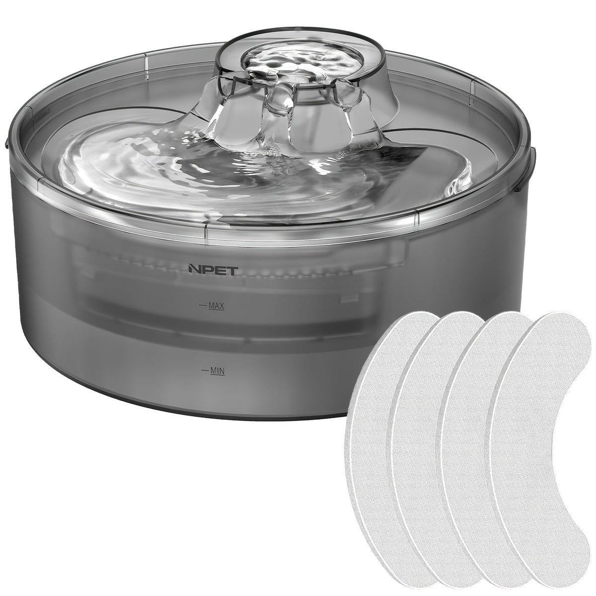 Fontaine à eau automatique pour chien, distributeur d'eau pour animaux de compagnie grande capacité de 4,9 litres avec protection anti-éclaboussures, kit de nettoyage et USB basse tension pour chiens, chats et foyers multi-animaux