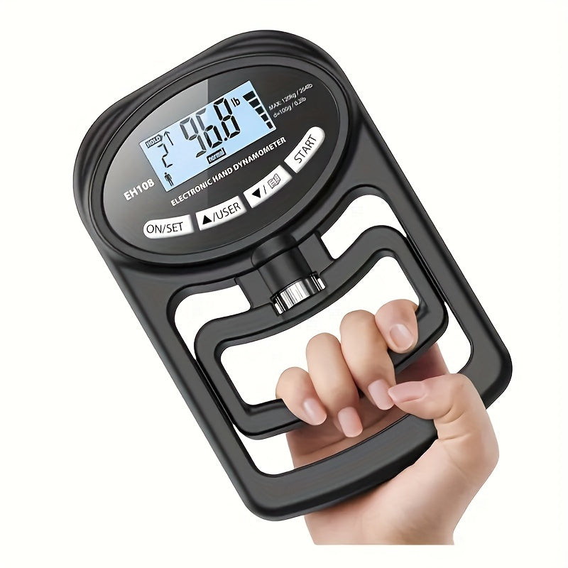 Dynamomètre à main numérique – Testeur de force de préhension 120 kg, entraîneur de poigne réglable pour l'entraînement sportif, les tests de condition physique, la physiothérapie et la rééducation, pour hommes, femmes et athlètes