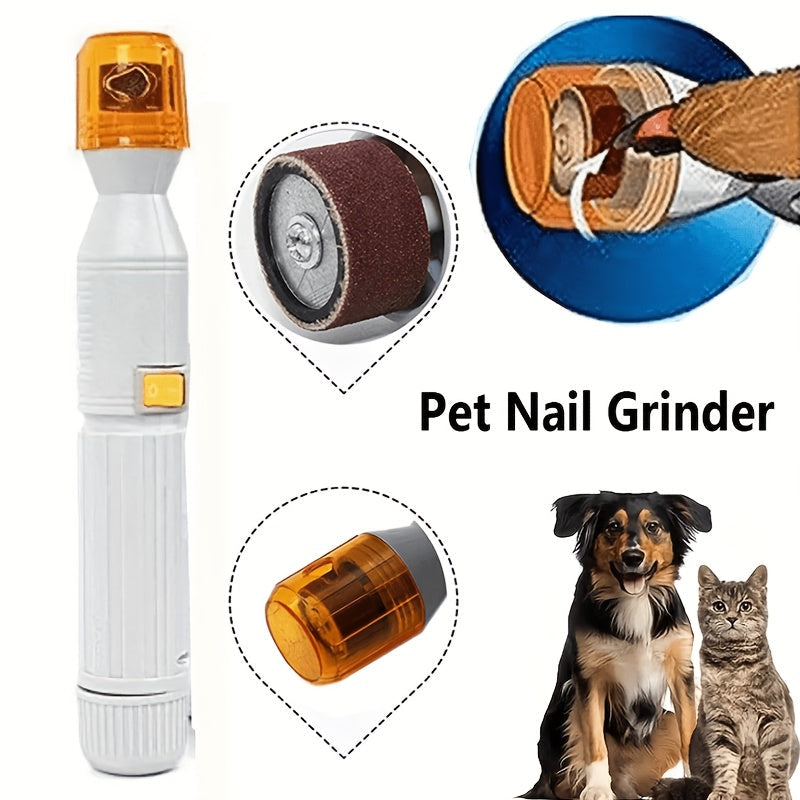 Lime à griffes pour chiens et chats – Ponceuse électrique silencieuse avec 3 embouts, outil de soin et de polissage indolore, rechargeable par USB pour toutes les races