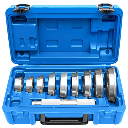 Kit de presse pour roulements 10 pièces – Jeu d'outils pour l'installation des bagues de roulement et des joints avec 9 adaptateurs double face, ajustement universel pour voitures, camions et SUV, outil de mécanicien professionnel
