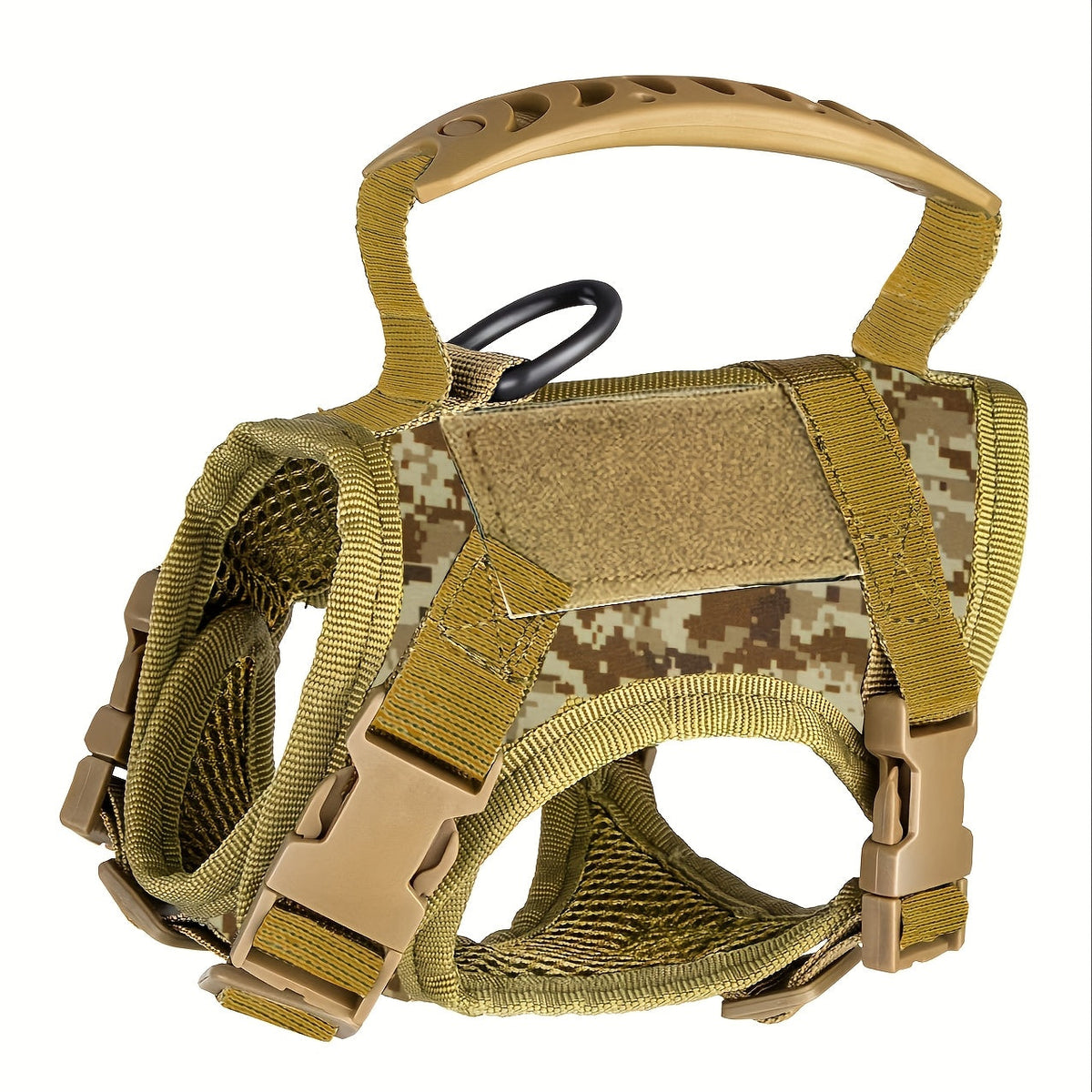 Harnais tactique réglable anti-fugue pour chat, gilet en tissu Oxford 600D, sangle de poitrine pour entraînement de chat et petit chien, taille unique universelle
