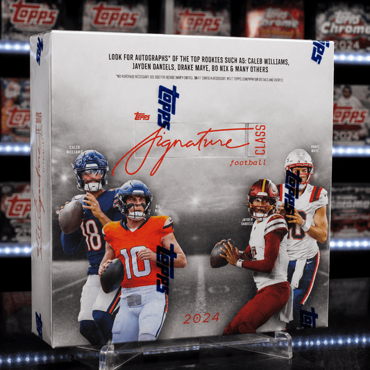 2024 Topps Football Trading Card Mega Box – 80 Cards Factory Sealed, 10-Pack Bundle (8 Cards Each), Special Insert Cards Included – Perfect for Collectors, Card Breaks & Trading