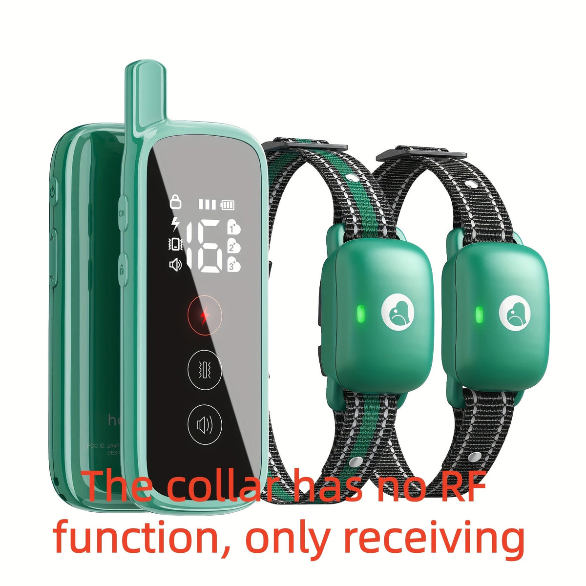 Collier de dressage pour chien avec télécommande, 3 modes de dressage : bip, vibration et stimulation électrostatique, collier électronique pour chiens de taille moyenne et grande, fonction de réception à distance avec icône intelligente