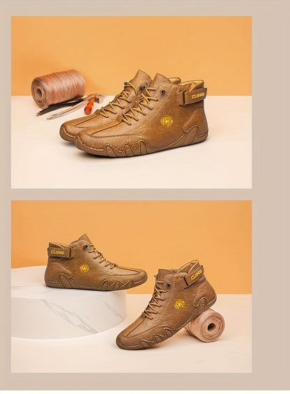 Baskets montantes pour hommes, chaussures décontractées respirantes à lacets, semelle en caoutchouc souple antidérapante, chaussures de marche en extérieur pour hommes, US 7-12, couleurs multiples