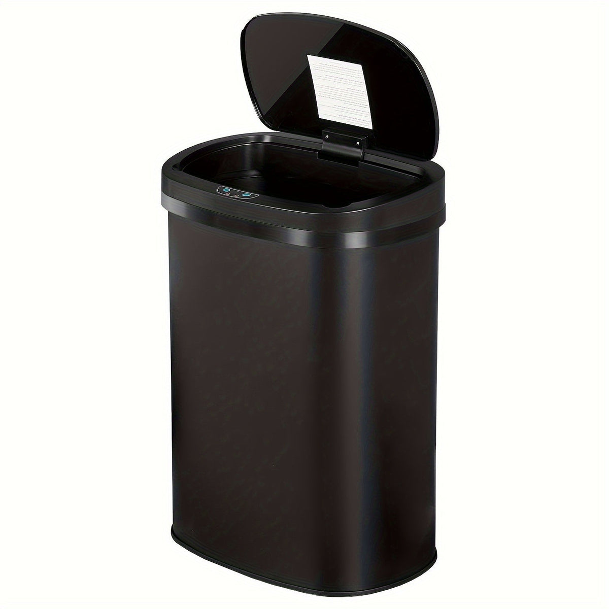 Poubelle automatique sans contact de 50 L (13 gallons) avec détecteur de mouvement, en acier inoxydable et plastique, pour cuisine, bureau, chambre et salon