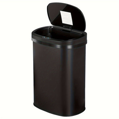 Poubelle automatique sans contact 50 L (13 gallons) avec capteur de mouvement, en acier inoxydable et plastique, pour cuisine, bureau, chambre, salon – 11 coloris