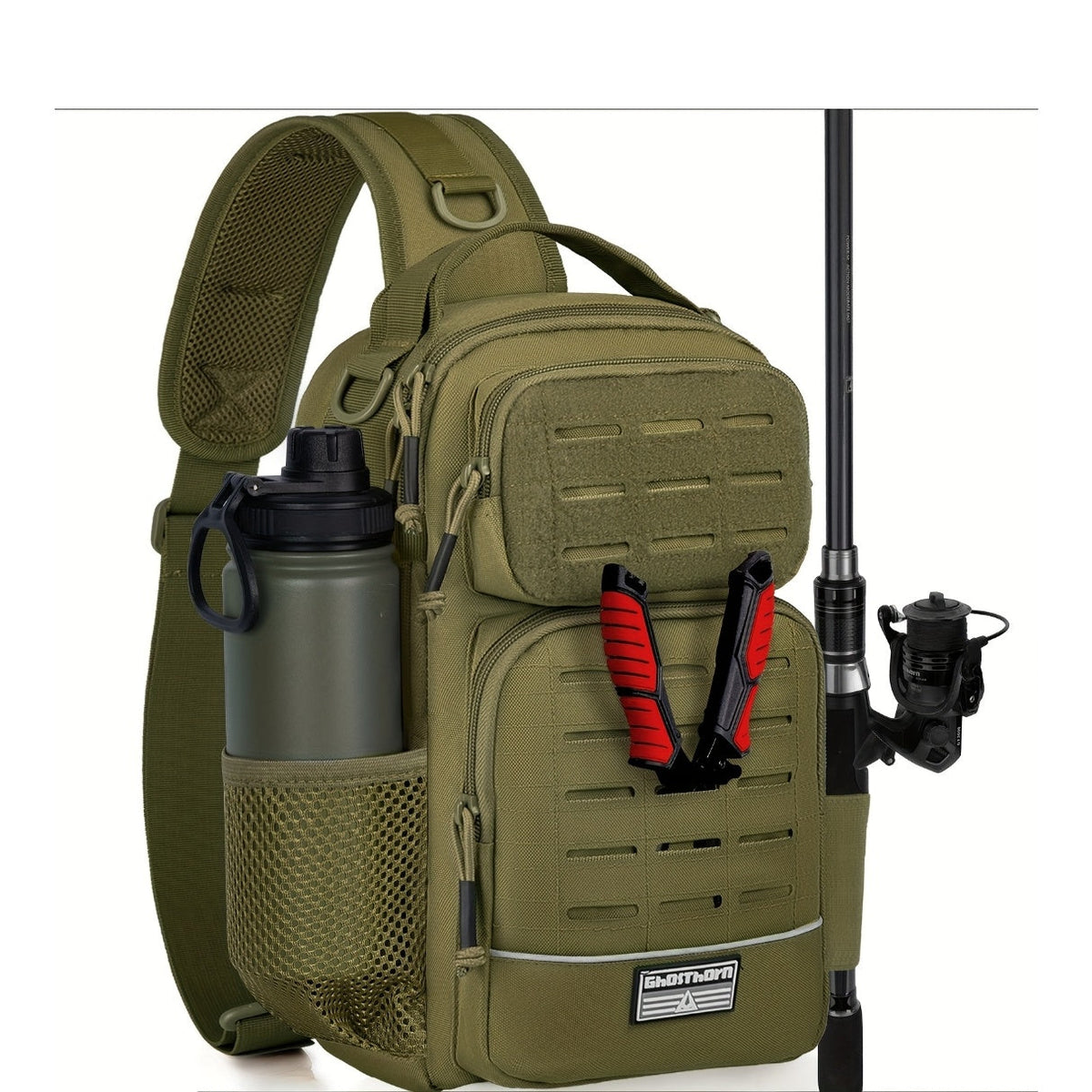 Sac à bandoulière camouflage quatre couleurs – Sac porté croisé léger pour femme, motif camouflage multicolore, sac à main décontracté pour le travail, les voyages et le shopping