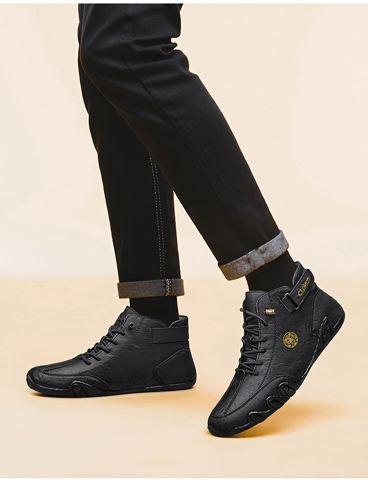 Baskets montantes pour hommes, chaussures décontractées respirantes à lacets, semelle en caoutchouc souple antidérapante, chaussures de marche en extérieur pour hommes, US 7-12, couleurs multiples