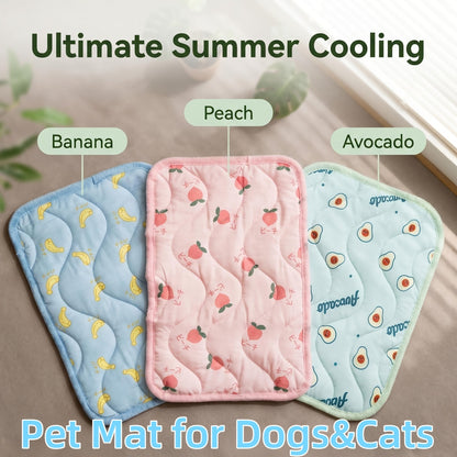 Tapis rafraîchissant pour animaux – Coussin réfrigérant antidérapant et résistant aux morsures pour chiens et chats, tapis en gel auto-rafraîchissant activé par la pression pour l'intérieur et l'extérieur, maintient les animaux au frais par temps chaud