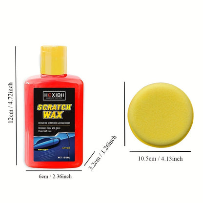 Pâte efface-rayures pour voiture – Kit professionnel de réparation de vernis pour imperfections de surface, tourbillons et rayures légères, kit d'entretien automobile de 150 ml pour la restauration de la peinture extérieure