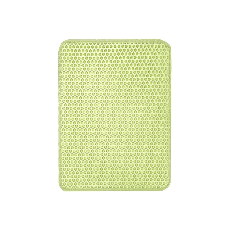 Tapis de litière pour chat en nid d'abeille double couche - Tapis anti-urine avec design facile à nettoyer, protection de sol imperméable pour chats, disponible en dimensions 45x60 cm et 55x75 cm