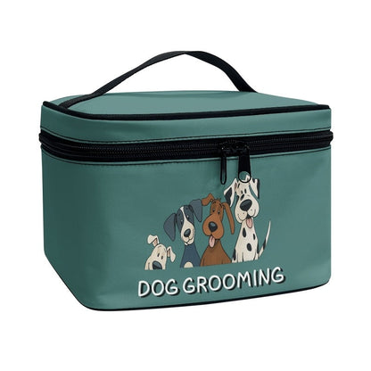 Dog Grooming Organizer Bag with Zipper - Portable Pet Grooming Supplies Storage Case for Home and Travel, Dog-Themed Grooming Tool Holder, Gift for Pet Owners and Dog Groomers, Multiple Colors & Styles