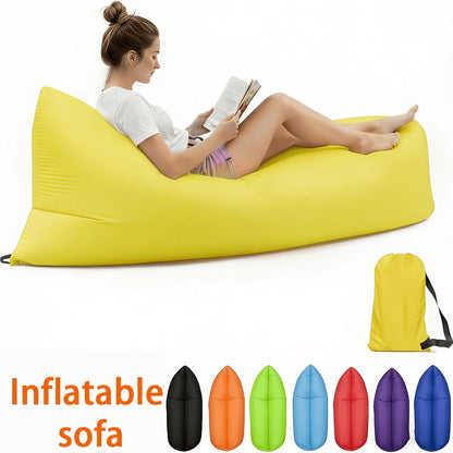 Fauteuil gonflable pliable, canapé pneumatique portable pour camping, plage, festivals, réunions en plein air, gonflage rapide, adultes, violet, bleu, vert, noir, rouge, jaune, orange