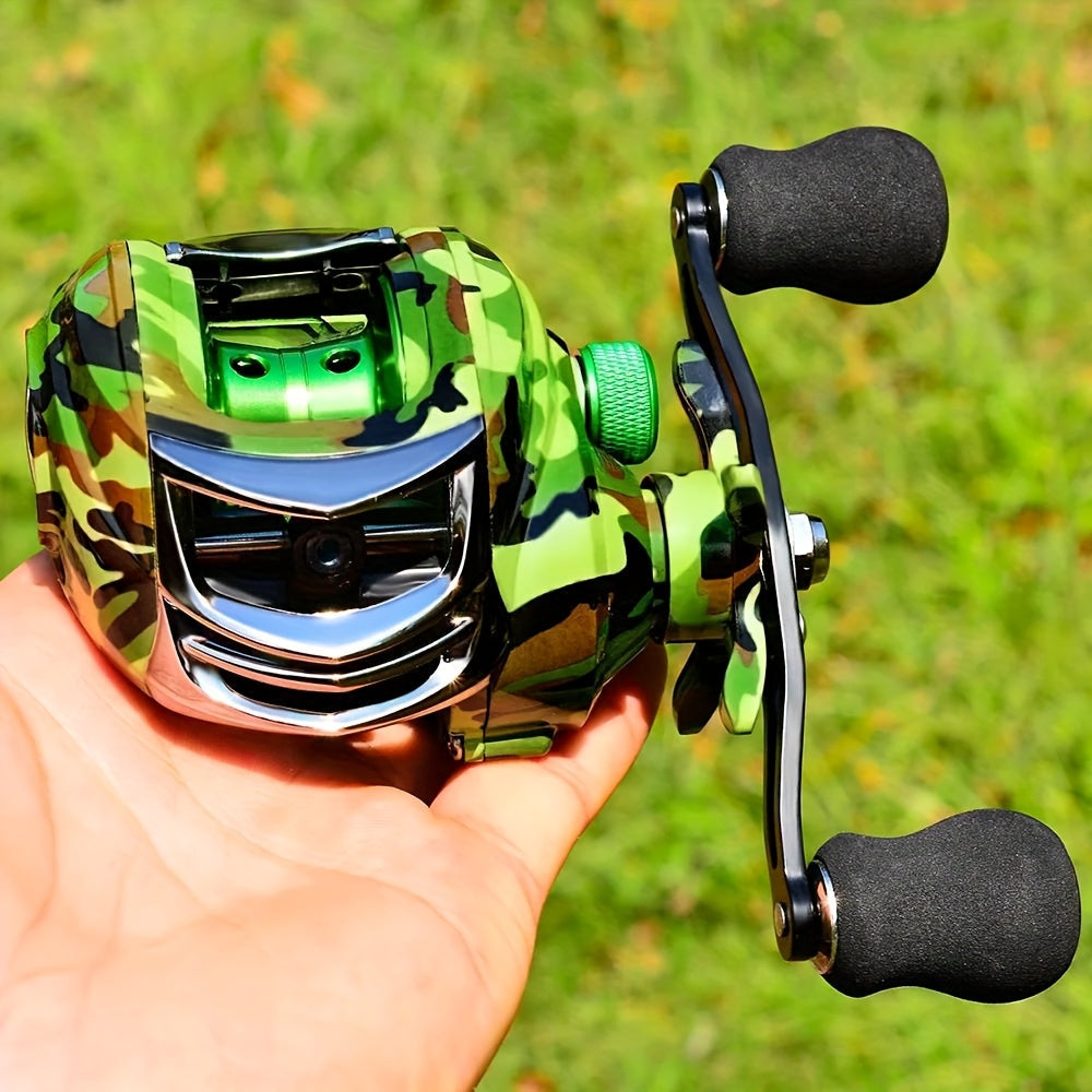 Baitcast Fishing Reel Classic Pro Speed Spool SLP – Low Profile Baitcaster, Left & Right Hand, Smooth Drag System, Black & Gold or Black & Red, Freshwater Bass Fishing