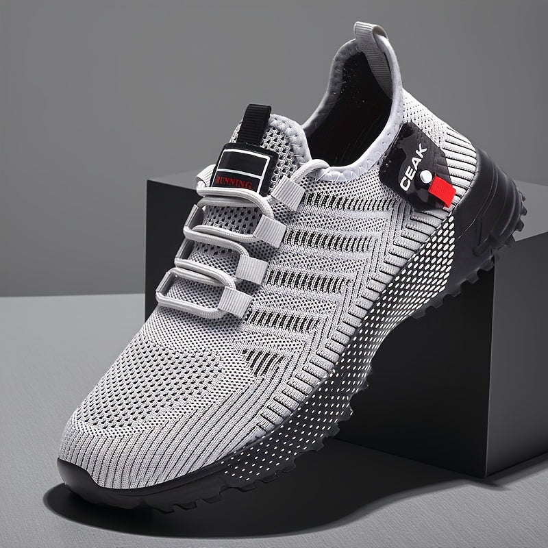 Baskets respirantes en maille pour hommes – Chaussures de sport légères et antidérapantes, coupe basse, pour la course, le jogging, la salle de sport, les activités en extérieur et le quotidien, tailles US 6.5–13.5