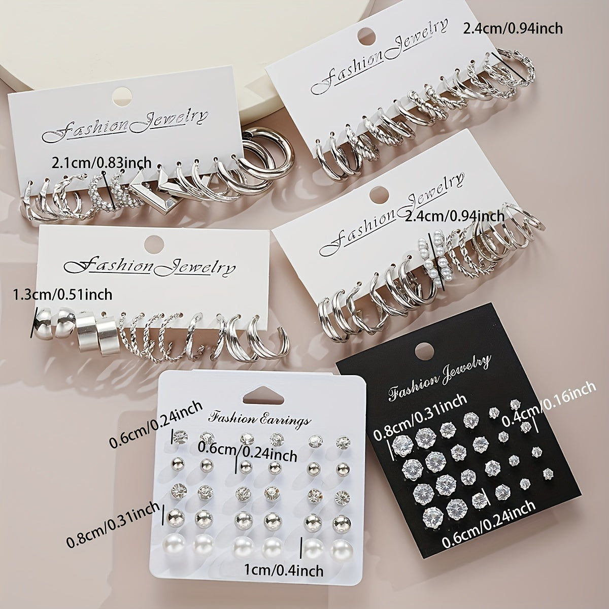 Ensemble de 102 boucles d'oreilles pour femmes – Styles géométriques, strass et anneaux torsadés, tiges en acier inoxydable hypoallergénique, cadeau de luxe léger pour le quotidien, les fêtes et les vacances
