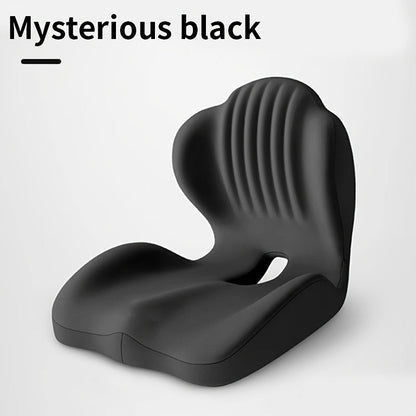Coussin de siège ergonomique en mousse à mémoire de forme avec soutien lombaire et design creux respirant – Coussin de coccyx confortable pour chaise de bureau, siège auto, position assise prolongée, unisexe